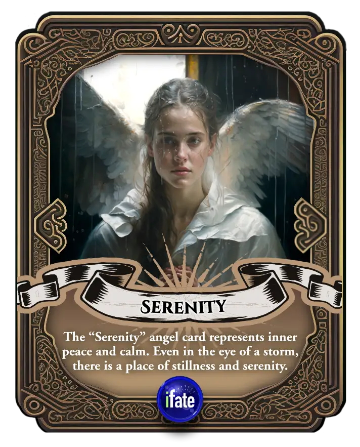The Meaning of the "Serenity" Angel Card - iFate.com